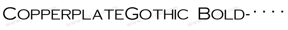 CopperplateGothic Bold字体转换